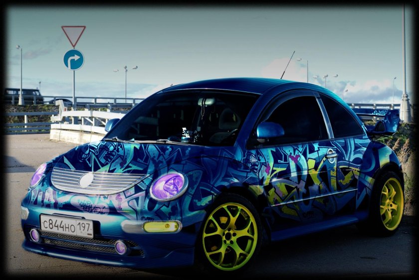 Фольксваген Жук аэрография