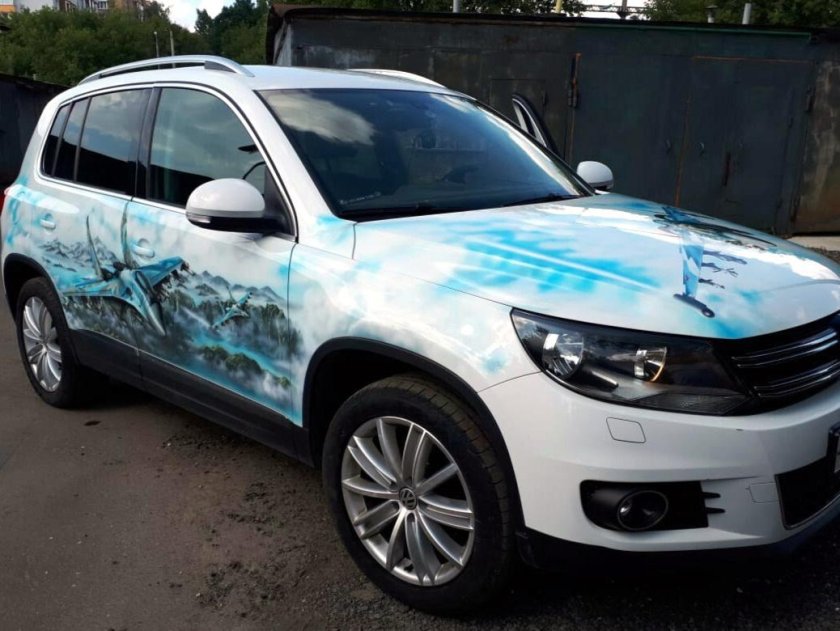 Tiguan 2009 аэрография
