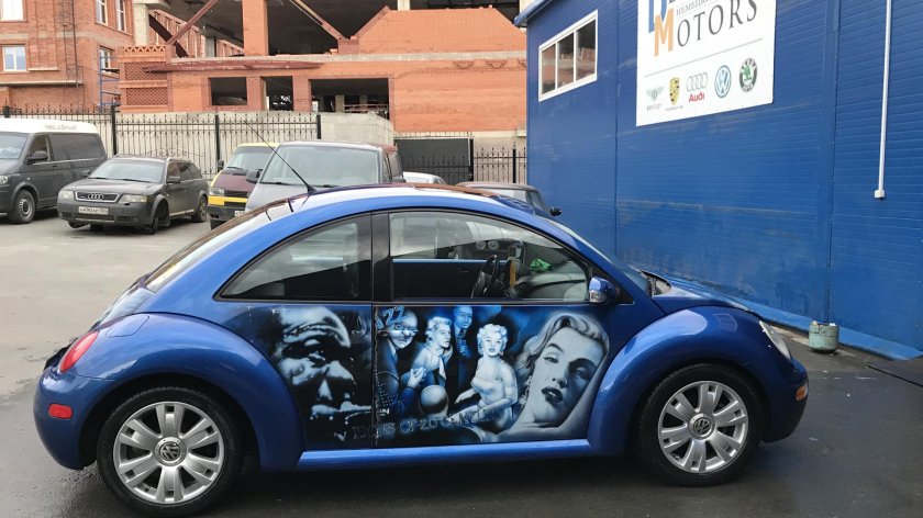 VW Beetle 2002 аэрография
