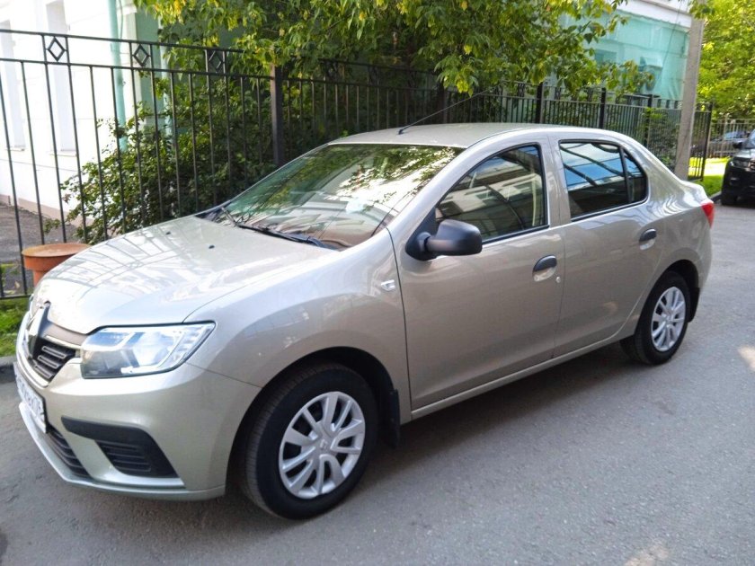 Рено Логан серая платина