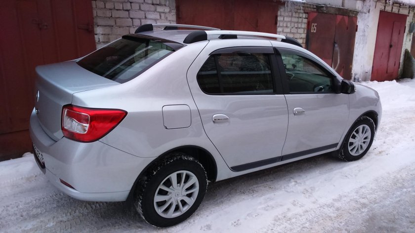 Рено Логан серая платина