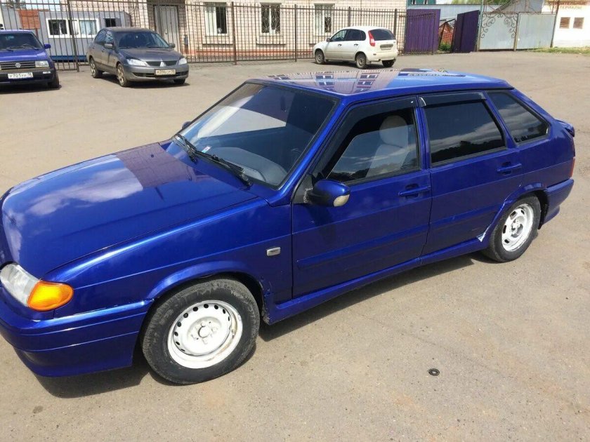 Лада 2114 голубая