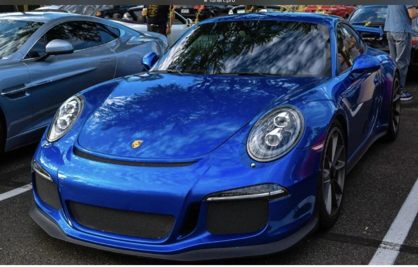 Порше 911 синий