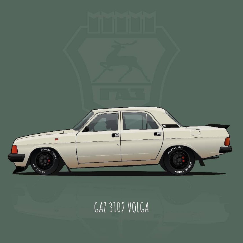 ГАЗ 3102 сбоку