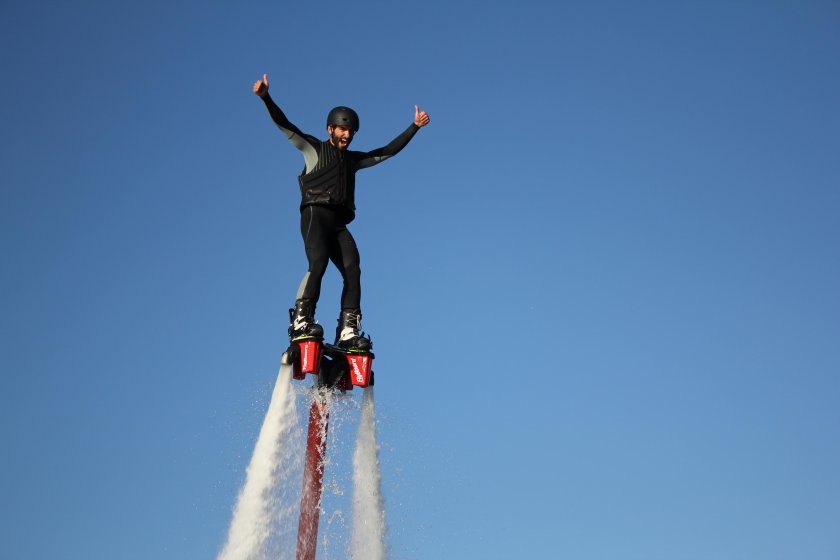 Полет на флайборде