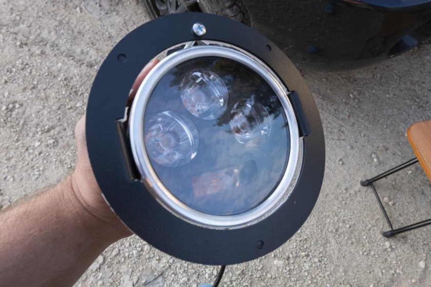 Диодные противотуманные фары Санта Фе 1