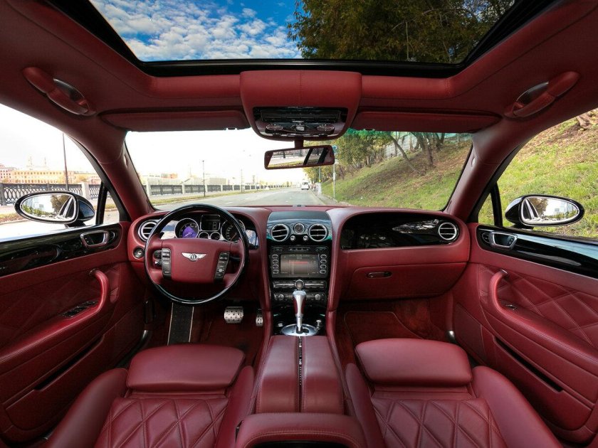 Бентли Континенталь gt красный салон