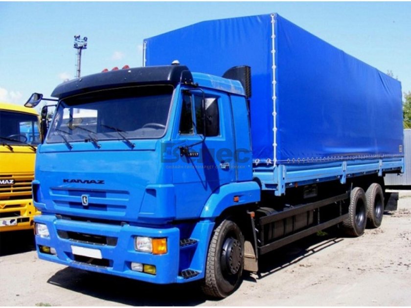 КАМАЗ бортовой тентованный 65117