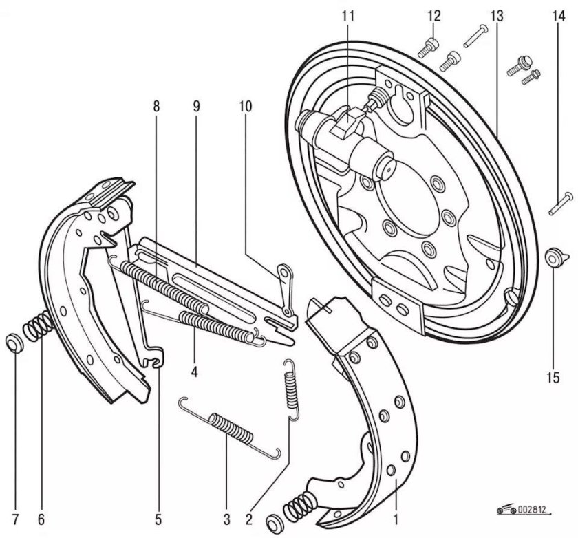Задние тормоза Фольксваген Пассат б3