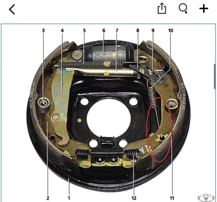 Тормозной механизм барабана Daewoo Nexia n 150
