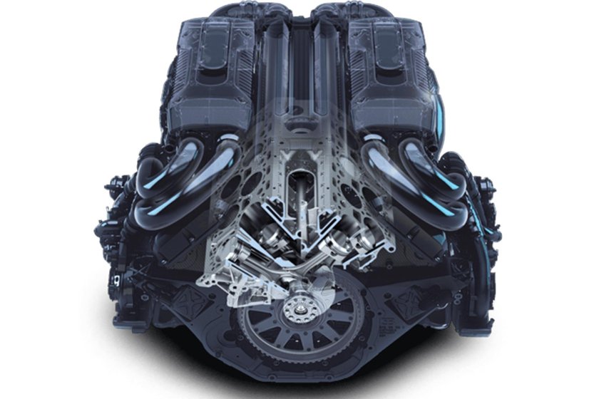 Двигатель Bugatti Chiron w16