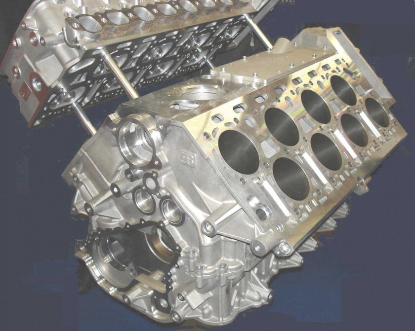 Мотор Бугатти Вейрон w16