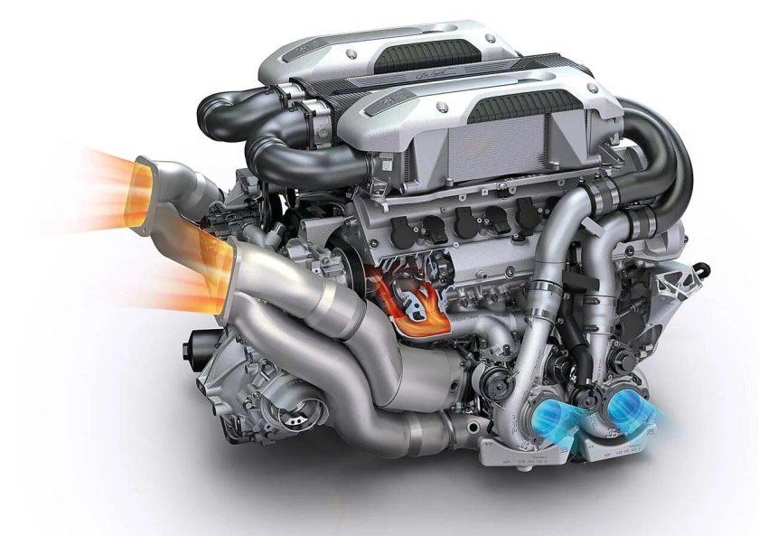 Двигатель Bugatti Chiron w16