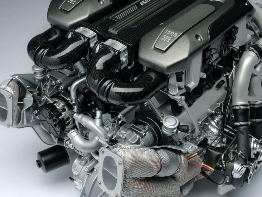 Bugatti Chiron мотор