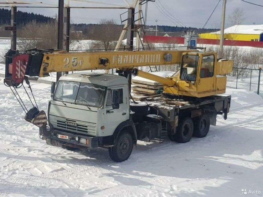 КАМАЗ кран Галичанин 25 тонн