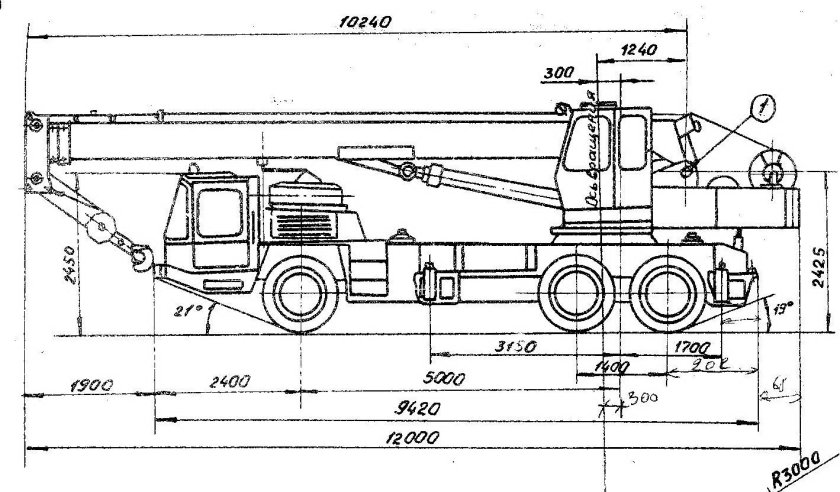 Кран кс5473 Днепр габариты