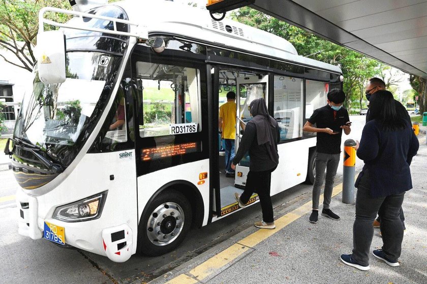 Navia – беспилотные автобусы-такси в Сингапуре