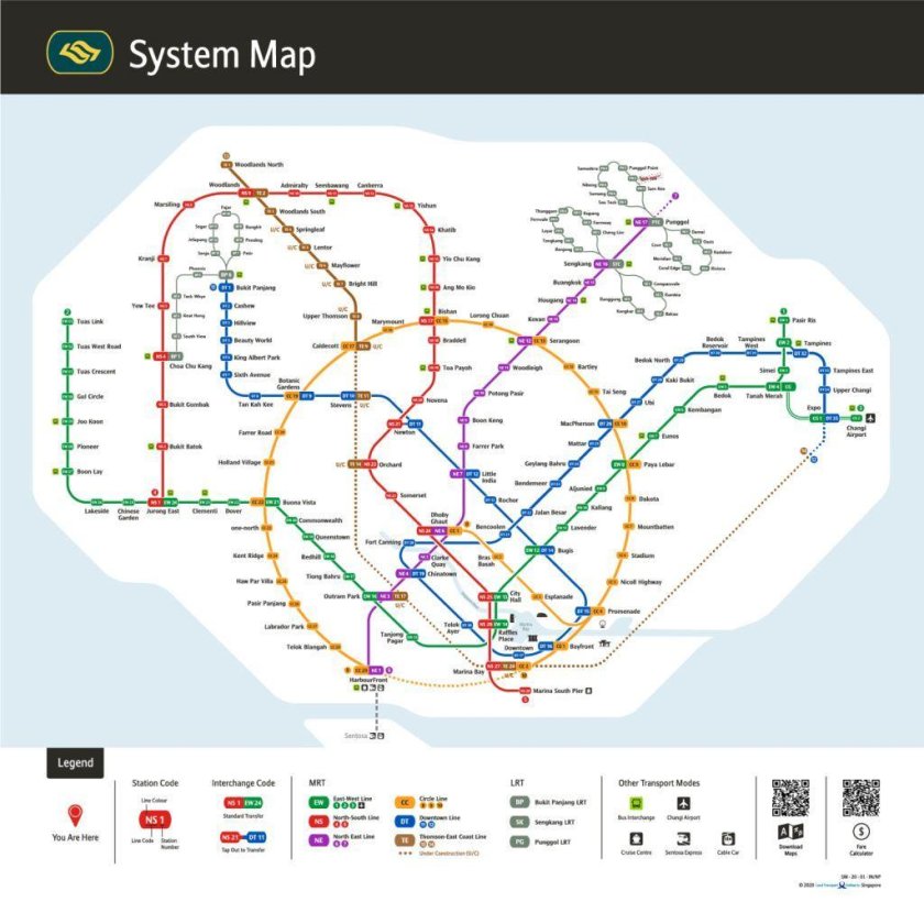 Singapore mrt map