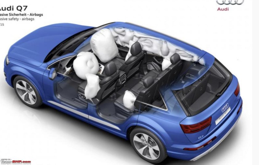 Audi q7 подушка безопасности