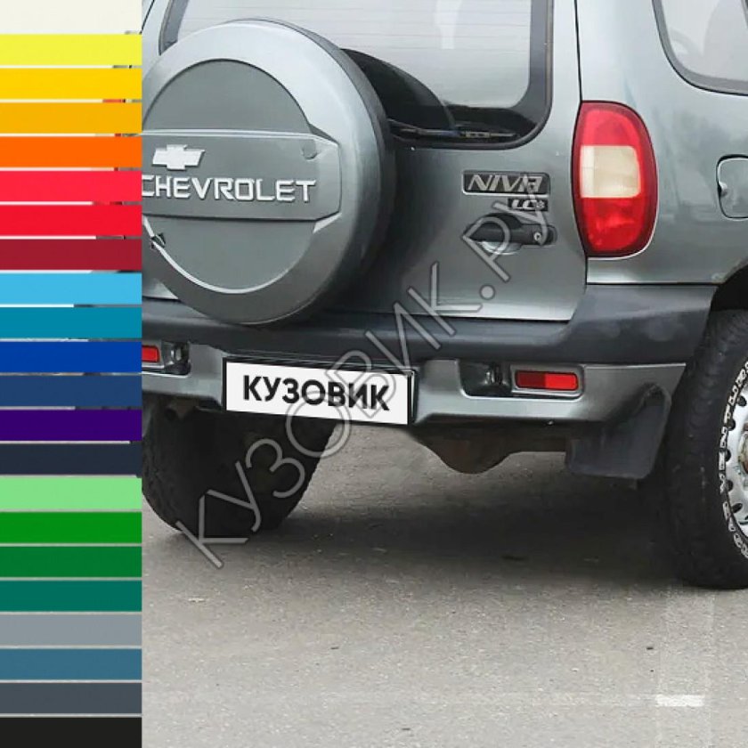 Бампер задний Нива Шевроле 2002