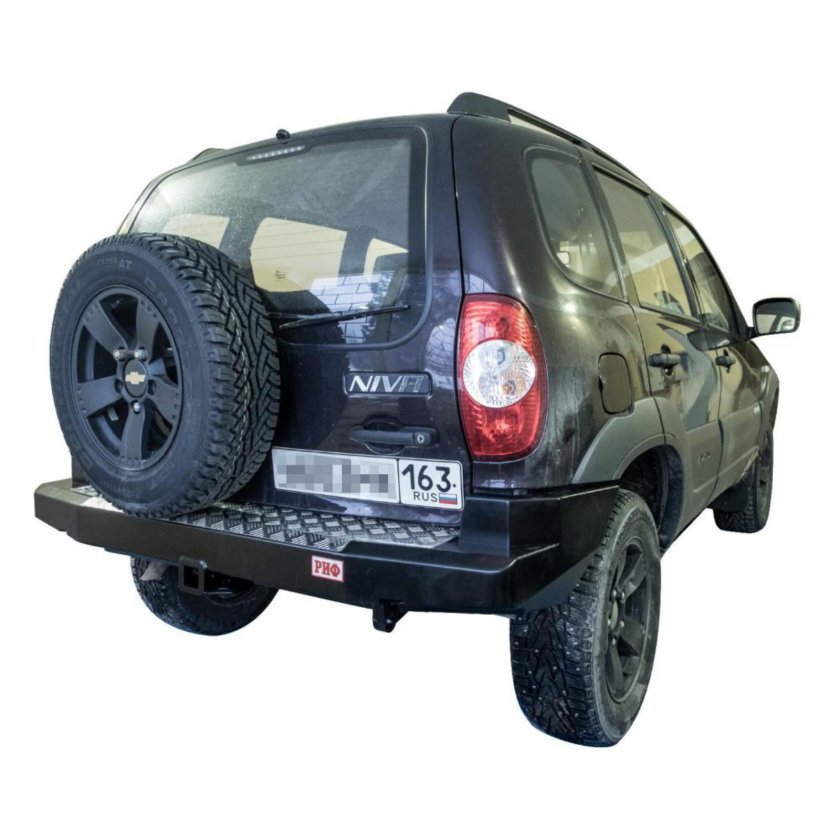 Задний силовой бампер Нива Шевроле