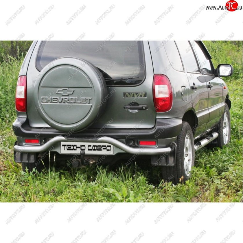 Защита заднего бампера Нива Шевроле