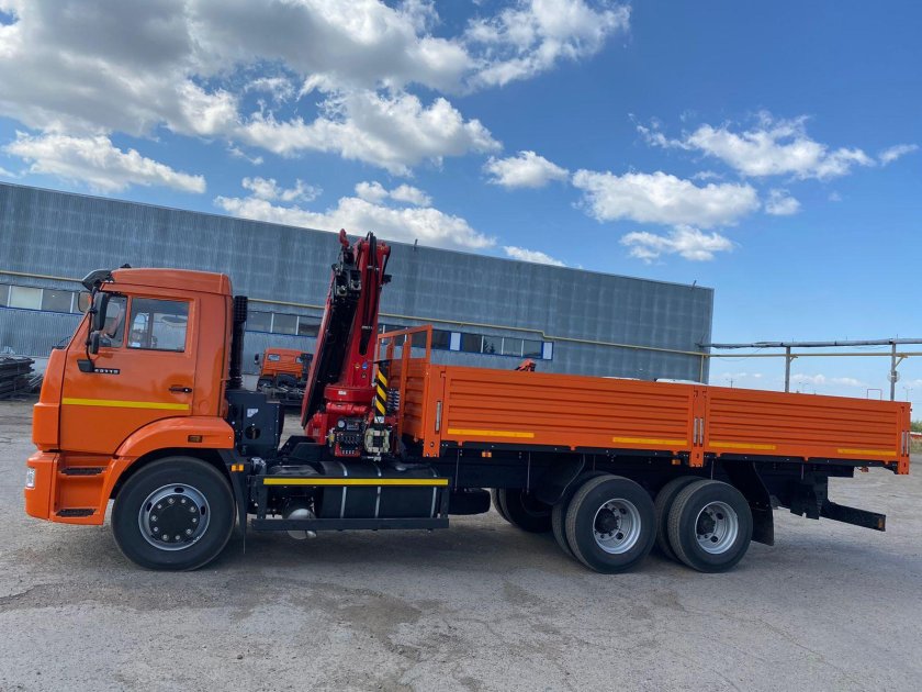 КАМАЗ 65115 кран манипулятор
