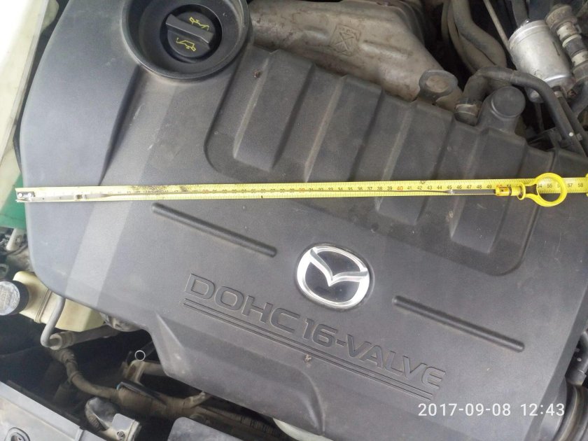 Мазда 6 1.8 щуп масла