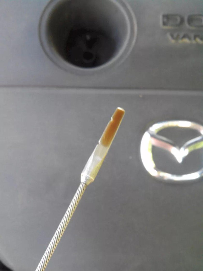 Mazda 6 2008 масляный щуп