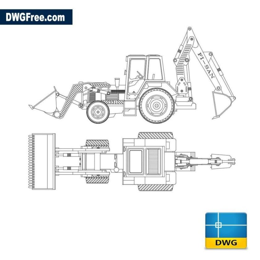 Экскаватор dwg