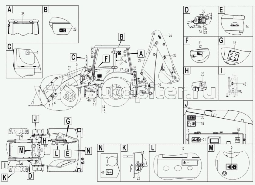 Экскаватор-погрузчик SDLG b877f VIN vlgb877fcm0620703