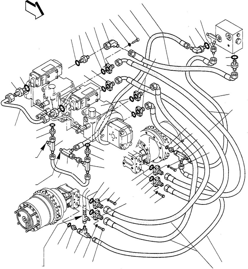 Распределитель гидравлический Коматсу ПС 300
