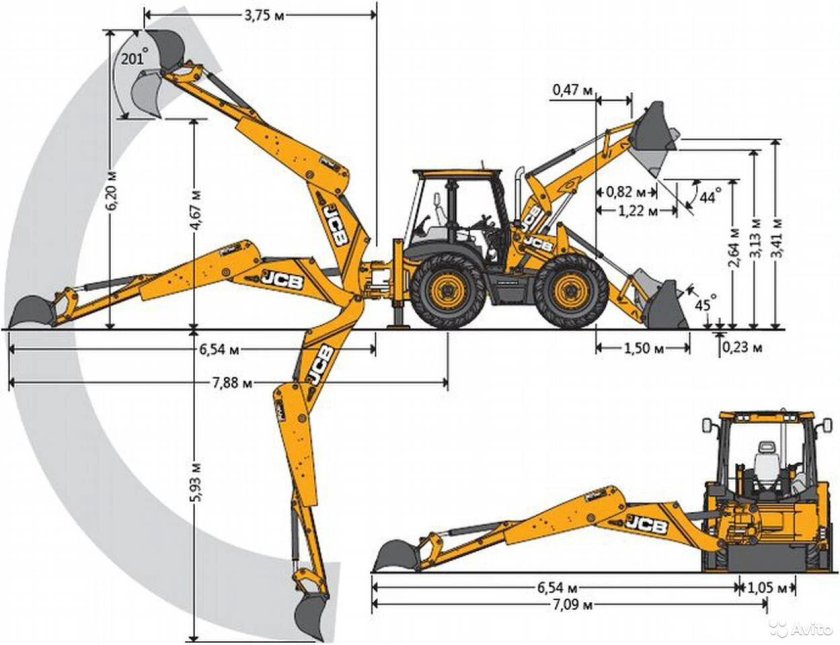 Погрузчик JCB 3cx технические характеристики