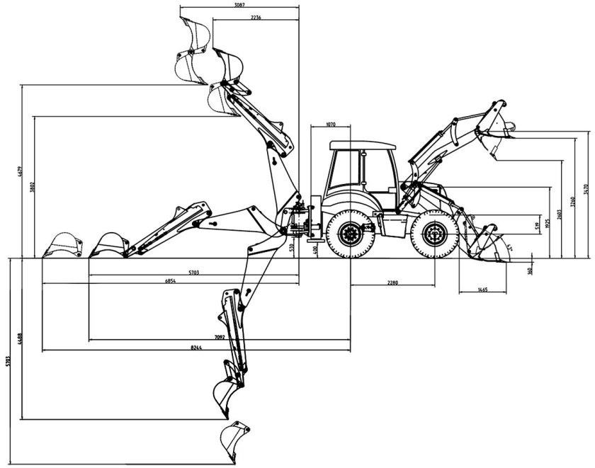 Экскаватор-погрузчик Ant 2321