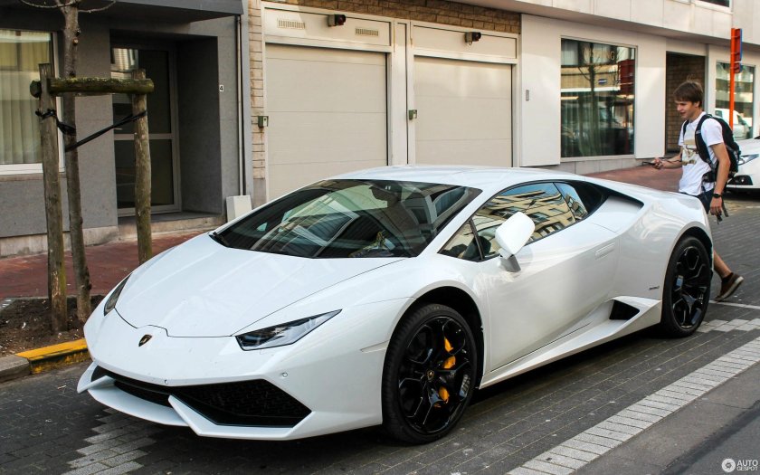 Ламборджини Хуракан белая