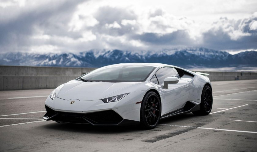 Ламборджини Хуракан белая