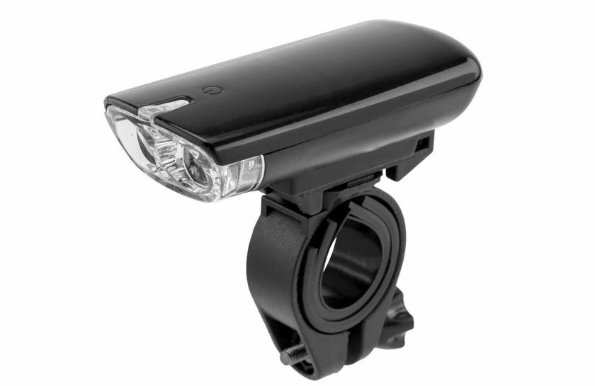 Фонарь велосипедный передний jy-7021, 2 белых светодиода