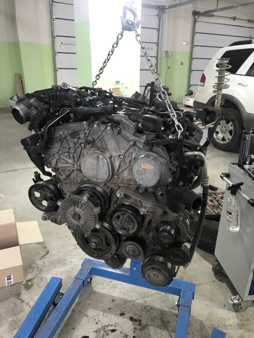 4.7 Переборка мотора w164