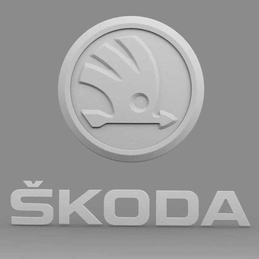 Skoda 3d logo