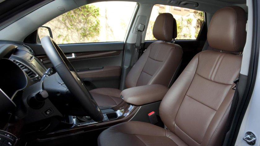 Киа Соренто кожаный салон