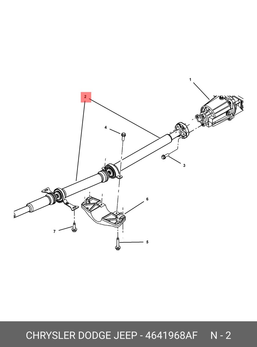 Подвесной подшипник Крайслер Пацифика