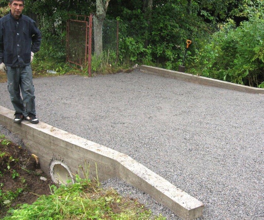 Заезд на участок через канаву