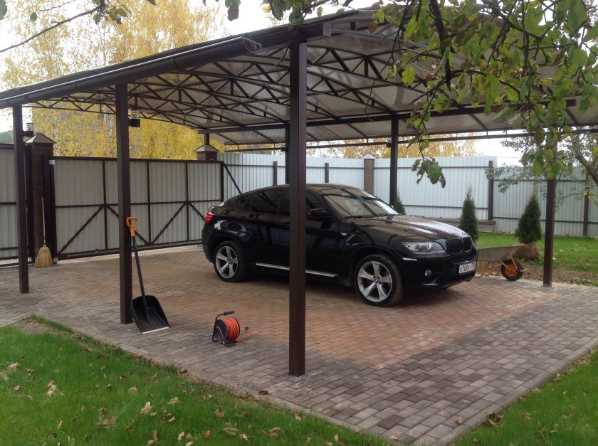 Навес для машины