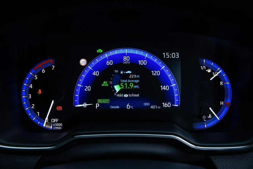 Цифровая приборная панель Тойота Королла 150