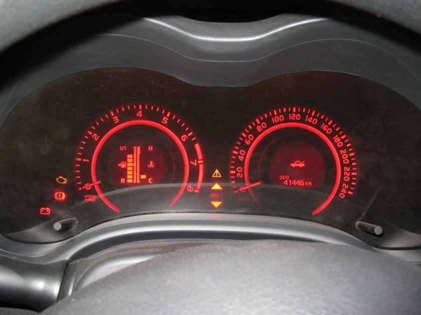 Приборка Тойота Королла 2008