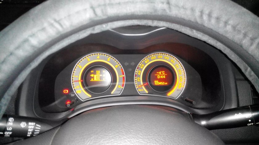 Toyota Corolla 2008 приборная панель