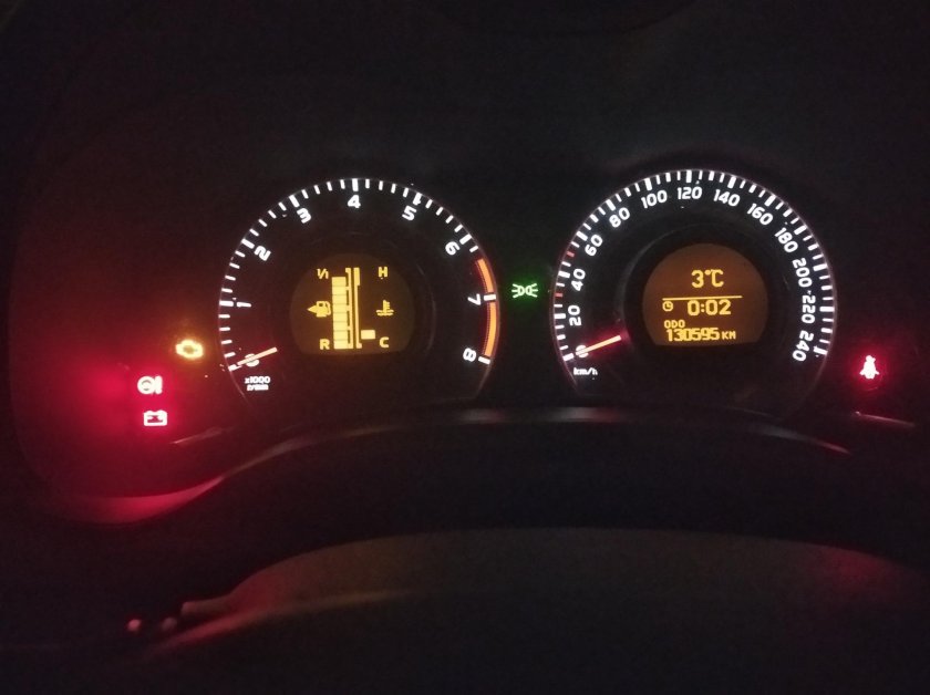 Приборка Королла 150