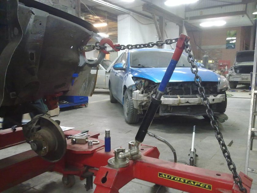 Кузовной стапель напольный Siver h-110