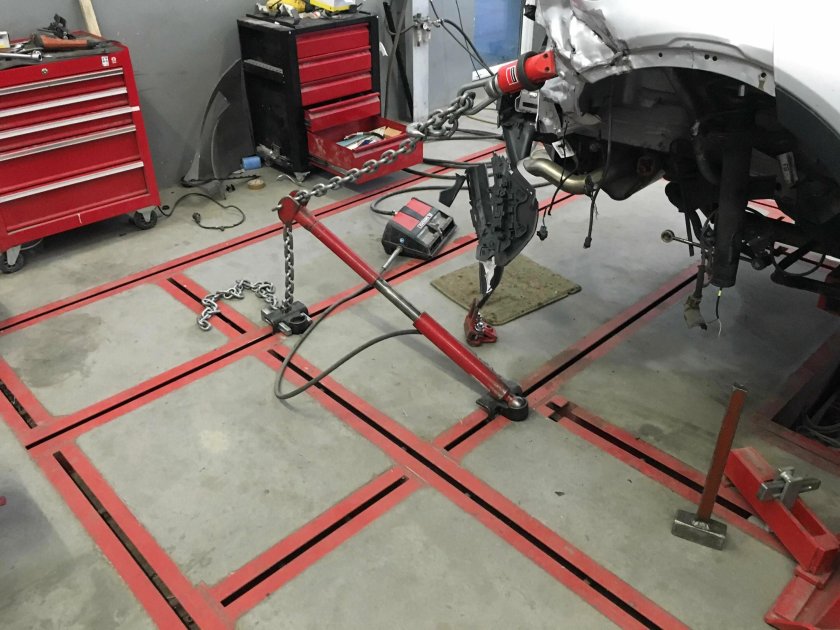 Кузовной стапель напольный Siver h-110