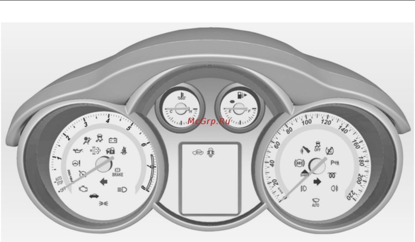 Приборная панель Шевроле Круз индикаторы